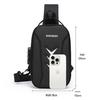 Men's Anti-theft Chest Bag with Buckle - Trendy Crossbody for Outdoor Sports & Cycling