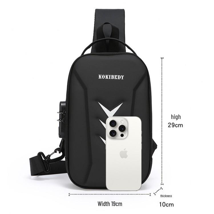 Men's Anti-theft Chest Bag with Buckle - Trendy Crossbody for Outdoor Sports & Cycling