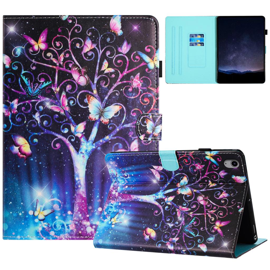 For iPad (2025)/10.9 (2022) Case Pattern Printing Full Protection PU Leather Stand Tablet Cover