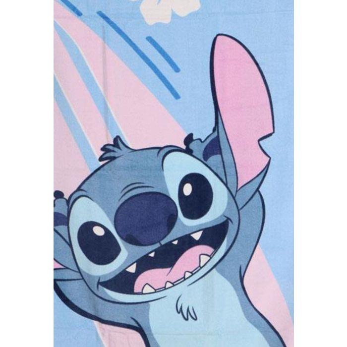 Serviette - DISNEY - Stitch - Coton - Douce et absorbante - Bleu clair