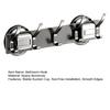 Bathroom Hook with Stable Suction Space Aluminum Tool-Free Installation Wall-mounted Heavy-duty Bathroom Hanger