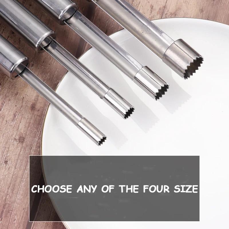 1/4PCS Stainless Steel Fruit Corer Red Dates Cherry Apple Pear Corer Fruit Seed Core Remover Slicer Knife Fruit Vegetable Tools