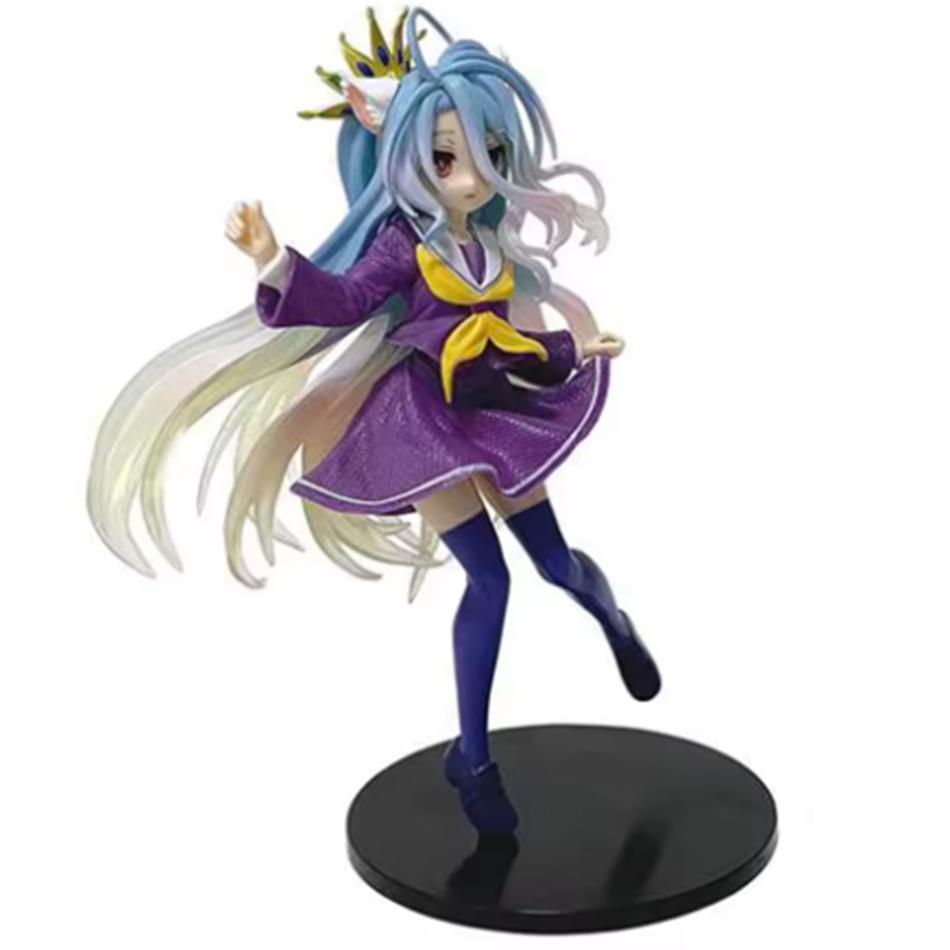 19CM Anime NGNL No Game No Life White Figure Anime PVC Anime Action Figures Model Collection Ornament Anime Model Toy Gifts