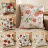 Classic Roses Flowers Cushion Cover Soft Plush DoubleSided Printed Sofa Pillow Cushion Cover  Cozy AllSeason Decor Gift