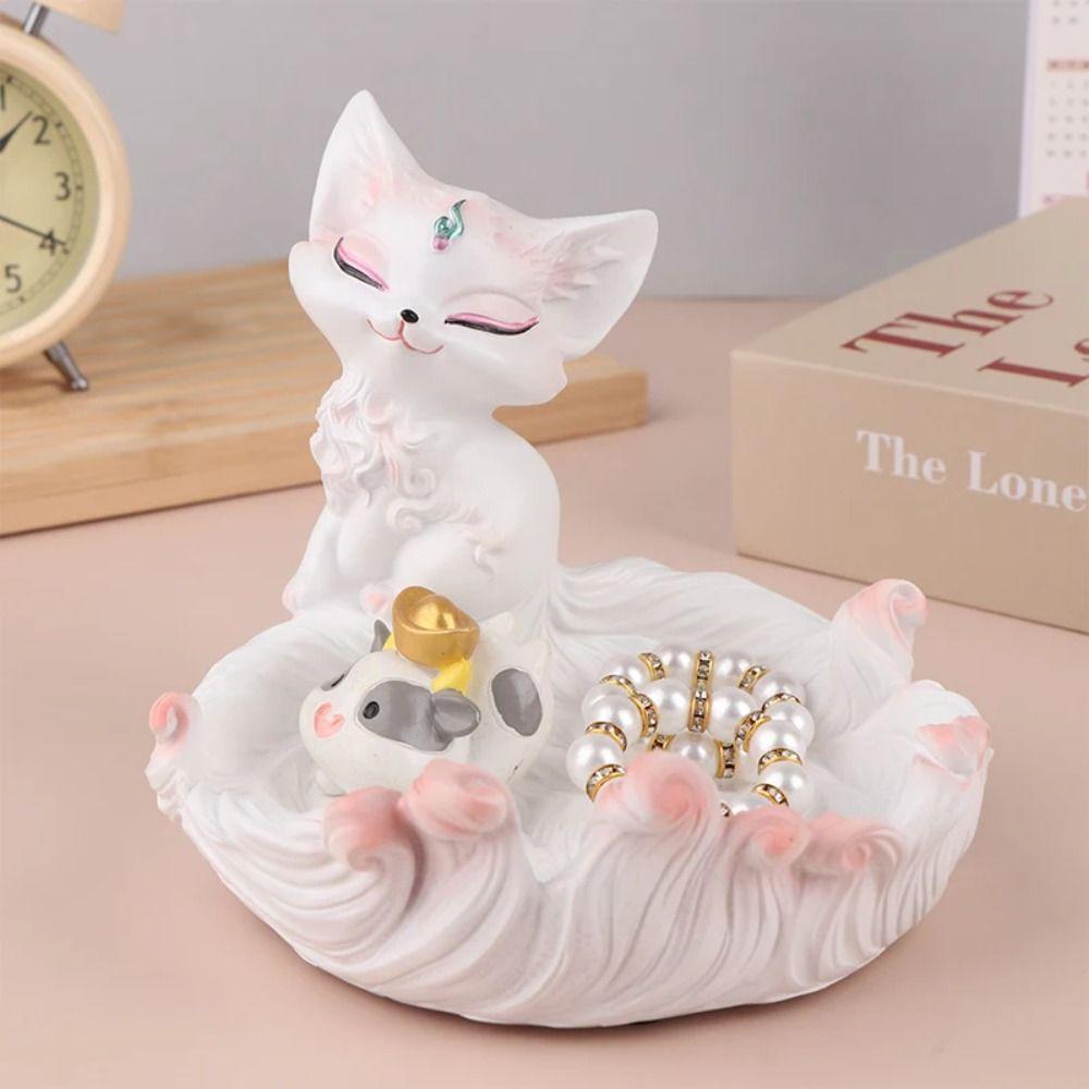 Resin Jewelry Key Storage Rack Modern Key Tray Home Decor Desktop Storage Ornament  Cabinet