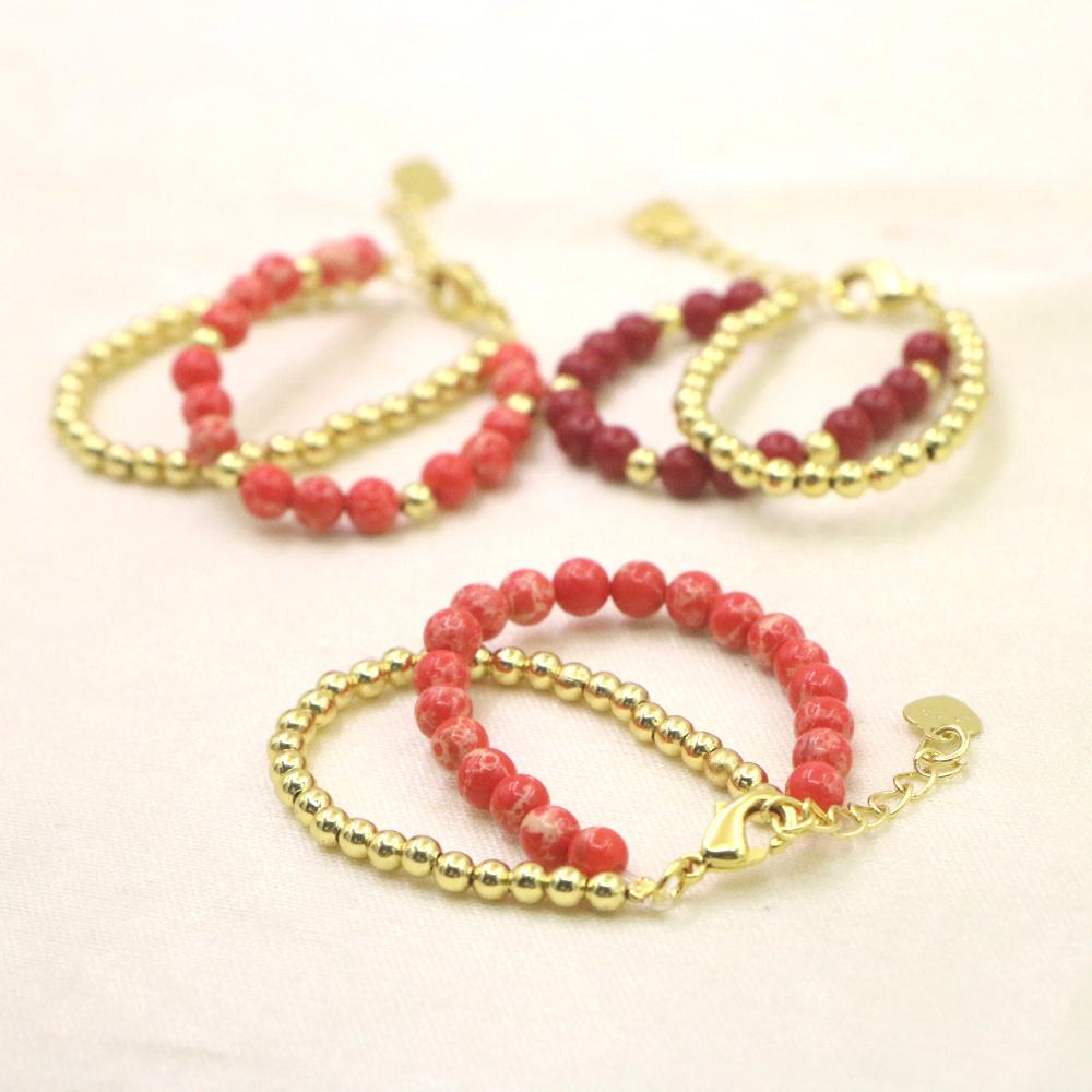 Lovely Fashion Natural Stone Bead Bracelet Baby Girls Lobster Clasp Accessories Girls Yoga Christmas Wedding Gift Jewelry Charm