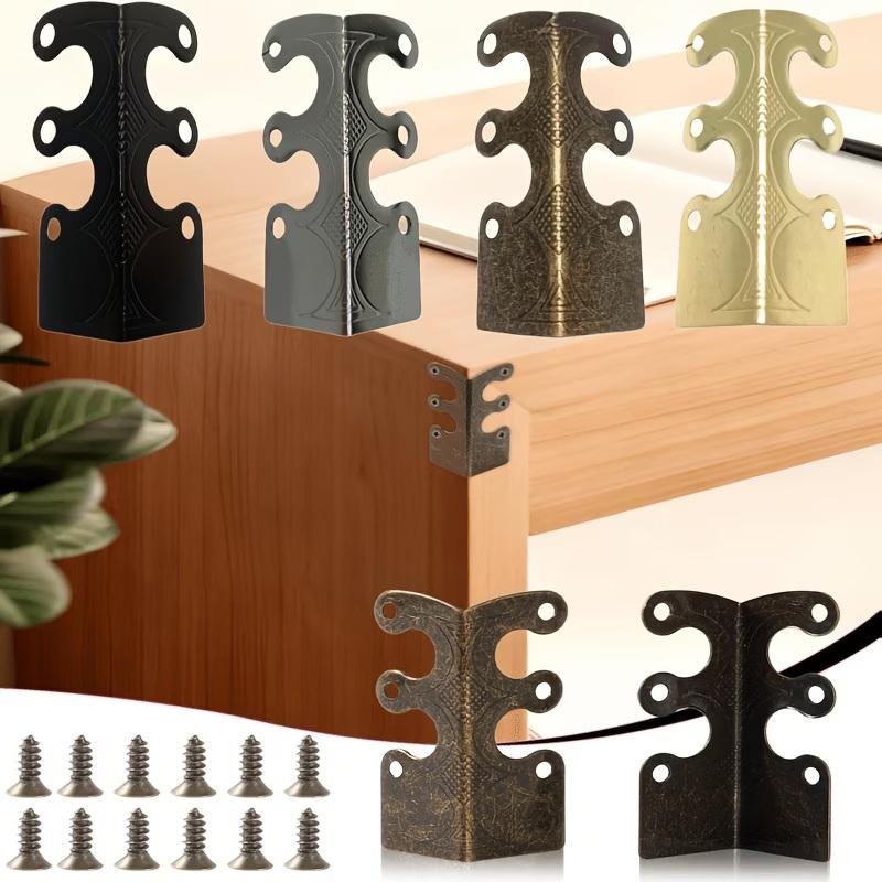 6/12 Stück Metall-Eckenschutz Sockelleisten-Eckschützer Boden Sockelleiste Eckschutzpolster Haus Wohnzimmer Büro