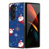 Christmas Case For Samsung Galaxy Z Fold 6 5 4 3 Cover Fold5 Fold4 Lovely Black Hard Plastic PC Cover For Galaxy Z Fold5 5G Case