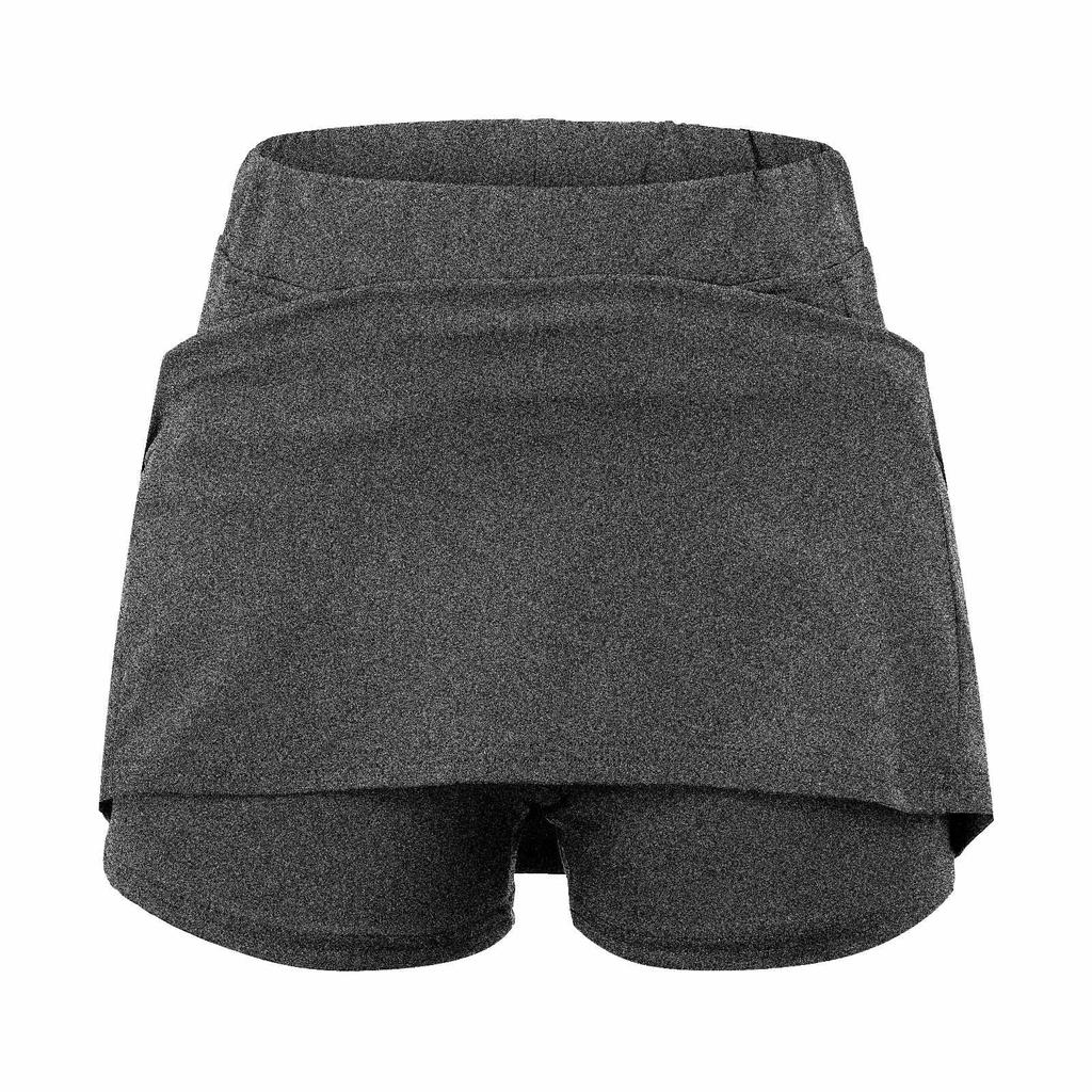 Elastic Yoga Culottes For Women Solid Color Athletic Shorts Lightweight High Waist Skinny  Solid Joggers