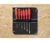 PB Swiss Tools Zestaw wkrętaków SwissGrip z rolką, 6 sztuk (PoziPlastic z nacięciem) Etui, 8562.SUGY