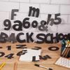 72 Pcs Glitter Cutout Bulletin Board Letters for Classroom 4" Upper and Lowercase Alphabet Numbers Punctuation with Adhesive Dots for Back to School