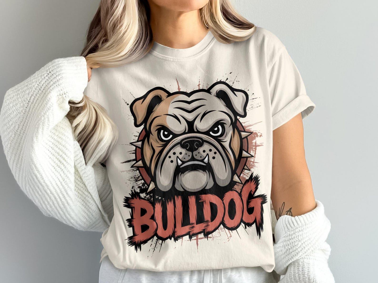 Bulldog T-Shirt, Graphic Tee, Dog Lover Shirt, Animal T Shirt, Cartoon Bulldog Gift, English Bulldog Apparel, Pet Owner Gift, Dog Breed 3XL