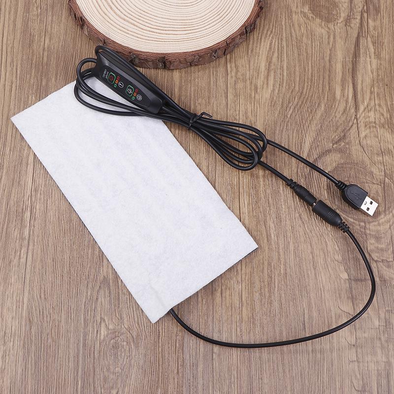 Almofadas aquecidas de fibra de carbono quentes com carregamento USB, tapete aquecedor de cintura e barriga, placa quente portátil para aquecimento do corpo, pés, inverno