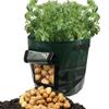 Planteringspåse 10 gallon 35x45 cm Kraftigt tyg Odlingspåse för Potatis Taro Morot Rädisa Grönsaksland Balkong Uteplats