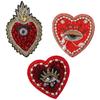 3 Stück 3 Stile Liebe Aufbügeln Glitzer Pailletten Herz Perlen Aufnähen Aufnäher Applikation Kleidung für Handtasche