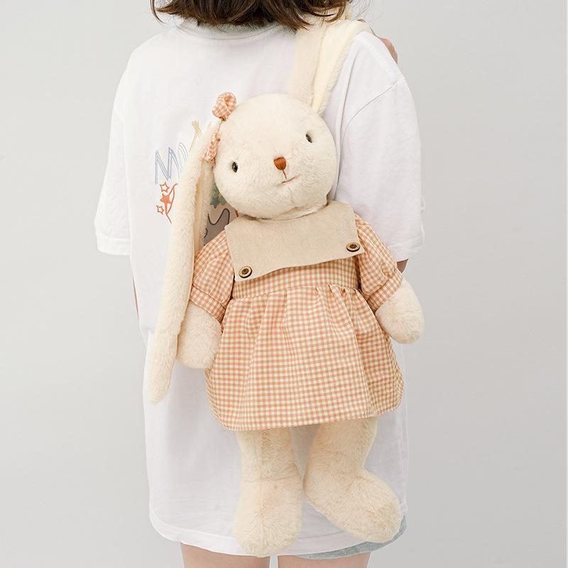 Hug Doll Rabbit Plush Toy Children's Comfort Doll Sleeping Pillow Long Ears Rabbit Doll Gift