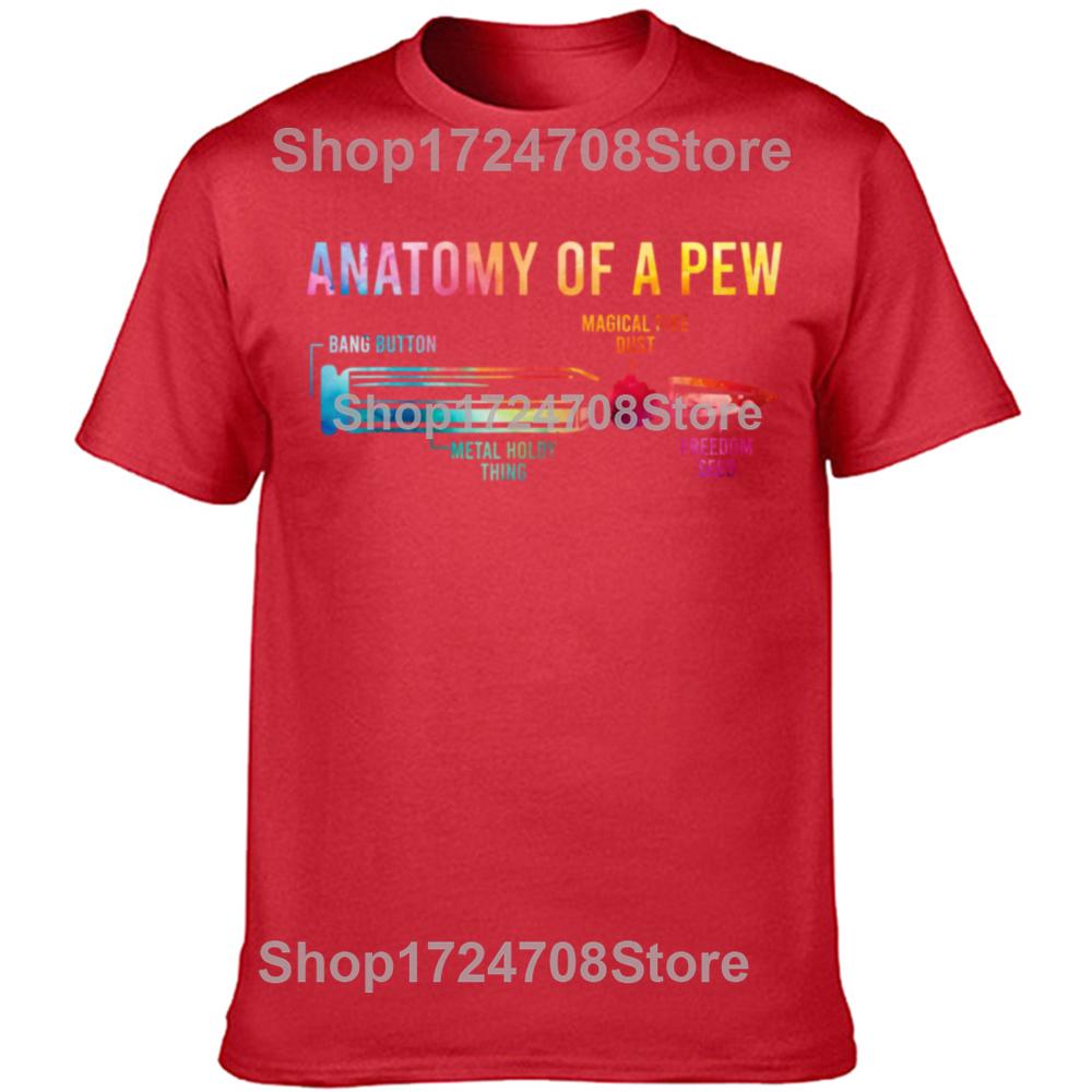 

Novelty Gun Anatomy of a Pew Hunter T Shirts Graphic Streetwear Short Sleeve Birthday Gifts Summer Style Tshirt Mens Clothing S