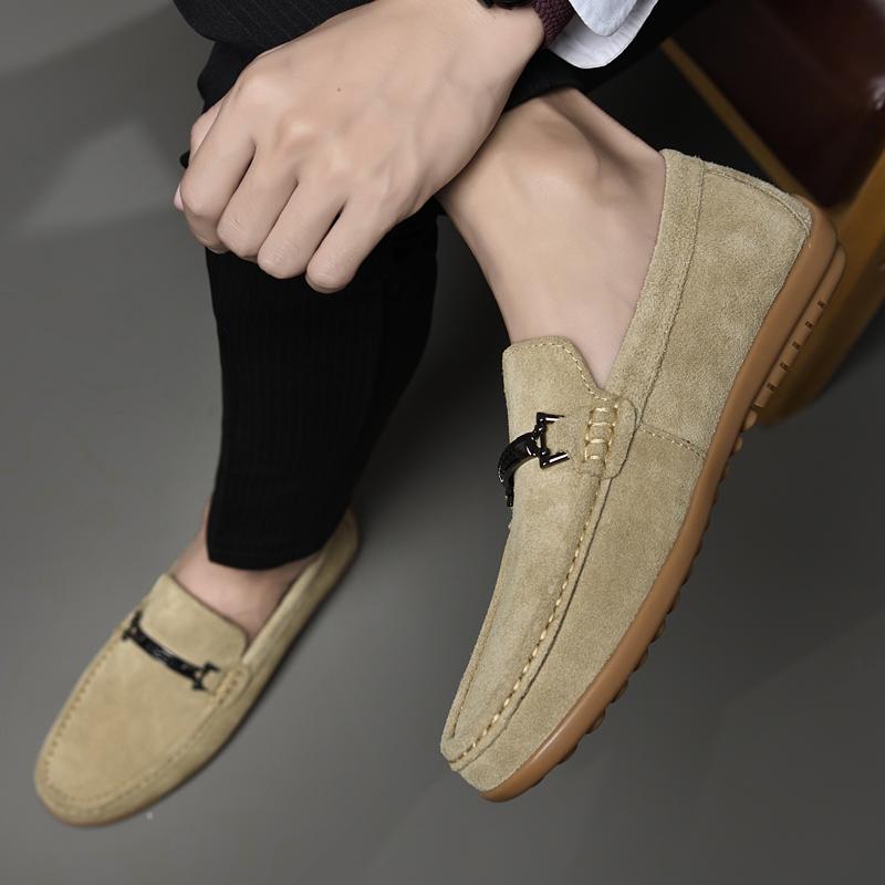 Fashion Genuine Leather Shoes for Men Breathable Designer Loafers Adult Moccasins Handmade Man Driving Shoes New Male Driving Footwear