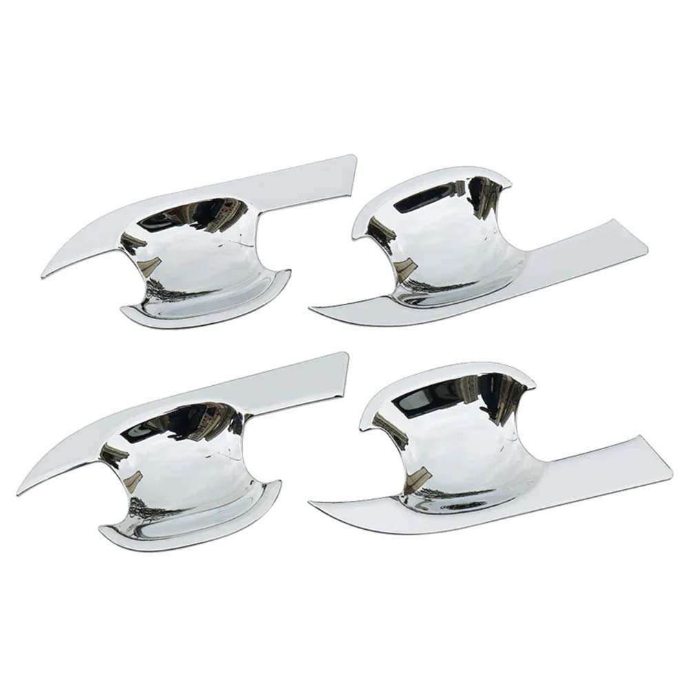 Car Decoration Door Bowl Handle Cover For Toyota Highlander XU70    Carbon Fiber Chrome Silver Cars Accessories