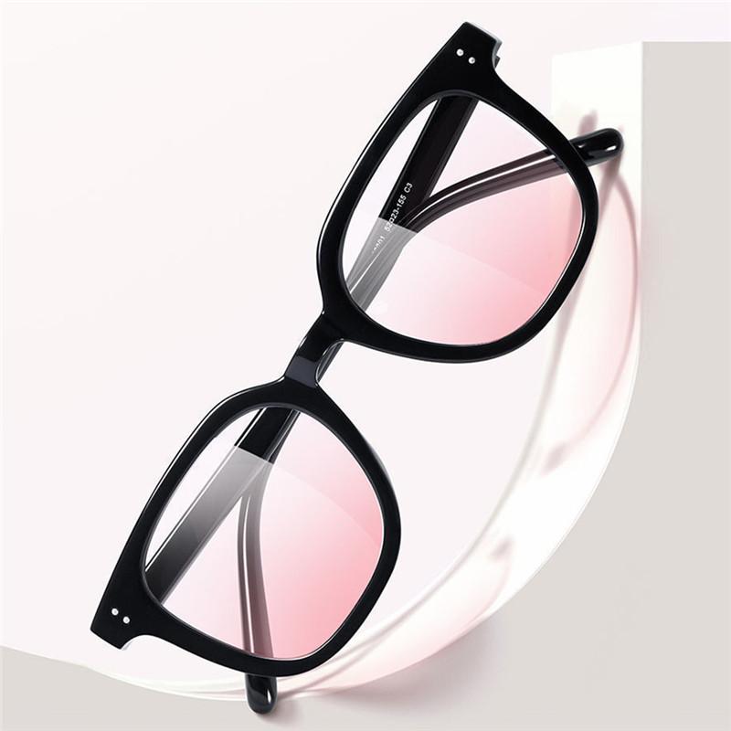 Kvinner Blush Gradient Anti Blue Light Briller Mote Runde Dekorative Solbriller Jenter Søte Shades Eyewear