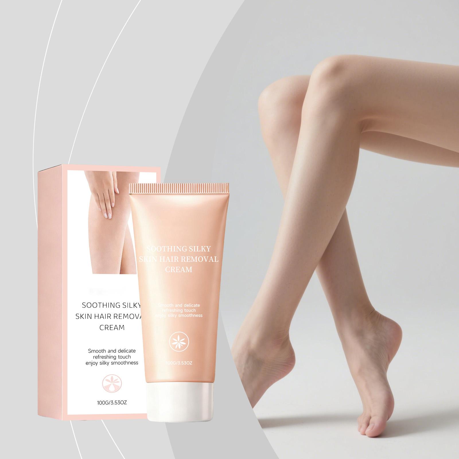 Mild Depilatory Cream, Smooth Type Depilatory Cream, Refreshing And Gentle Depilation Experience one size белый