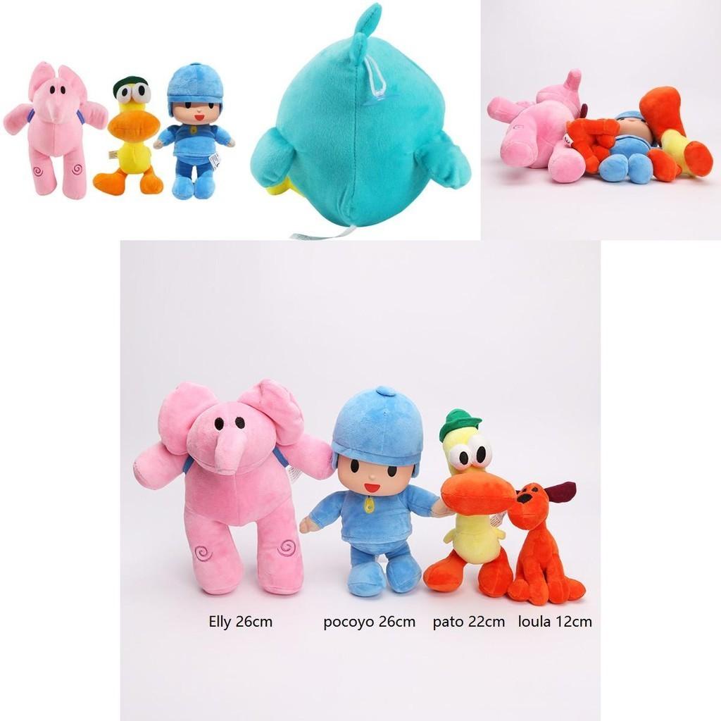 Adorable Pocoyo Elly Pato Loula Sleepy Bird Soft Plush Stuffed Figure Toy Doll Gift For Kids