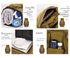 Camouflage Tactical Mountaineering & Camping Backpack - Double Shoulder, Large Capacity, Travel Luggage Storage Bag.