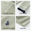 U.S. Polo Assn. Herren Schweres Reines Baumwoll Langarm Poloshirt