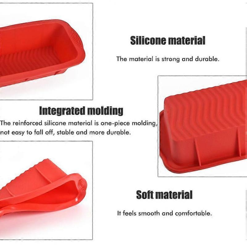 Silicone Bread Baking Mold Rectangular Toast Plate Kitchen Baking Mold