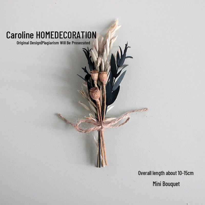 Mini Dried Flower Bouquet: Natural Air-Preserved Flowers Gift Box for DIY Decor and Handmade Ornaments.