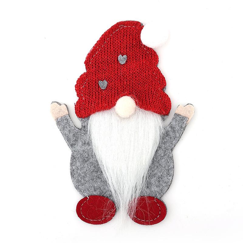 Festive Gnome Cutlery Sleeve - Christmas and New Year Table Ornament