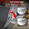 400W Cordless Metal Shear Brushless Electric Metal Scissors 360 Degree Pivoting Head for Milwaukee 18V Battery (No Battery)