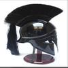 Black Spartan Warrior Helmet with Crest Greek Corinthian Helmet
