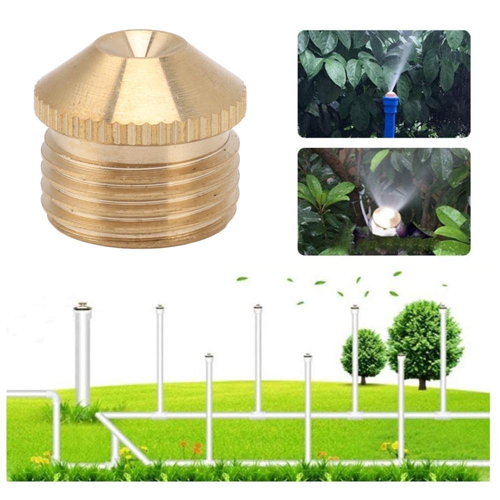 5PCS Fine Mist Fogging Sprinkler Head Gold Fog Nozzles Durable Misting Nozzles  Factory Site Cooling G1/2
