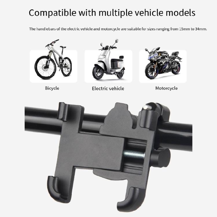 Bicycles Motorcycle Phone Stand Aluminum Alloys Handlebar Bike Phone Mount Universals Phone Mount Clip Enduring