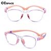 54905 Children Silicone Anti-Blue Light Glasses Flexible Removable Sport Eyeglasses Frame Girls Boys Mobile Phone Glasses