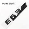 3D ABS E63 E63S Logo Emblem Decal Car Rear Trunk Badge Sticker