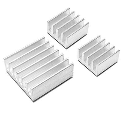 2 X One Set of 3pcs Adhesive Aluminum Heatsink Kit for Raspberry PI NEW