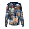 Women's Casual Long Sleeve Single Breasted  Printed Dry-nurse Top