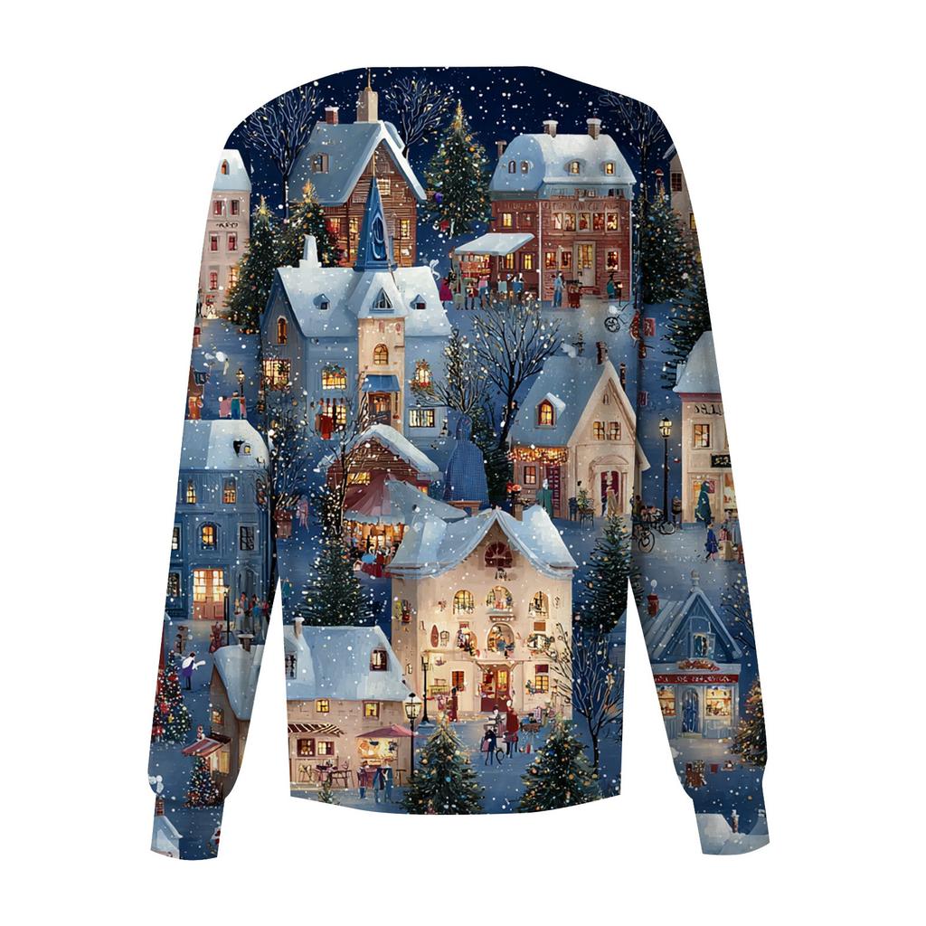 Women's Casual Long Sleeve Single Breasted  Printed Dry-nurse Top