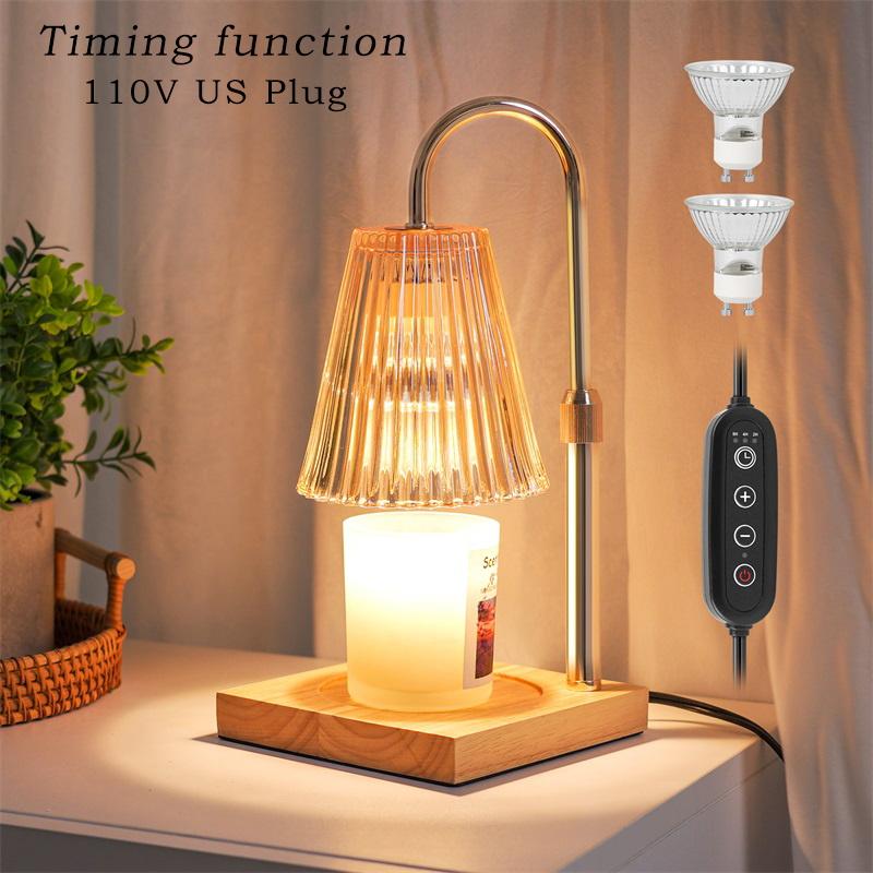 Gift Candle Warmer Table Lamp Aromatherapy Candlestick Lamp Bedroom Bedside Desk Lamp Study Office Home Retro Melting Wax Lamp