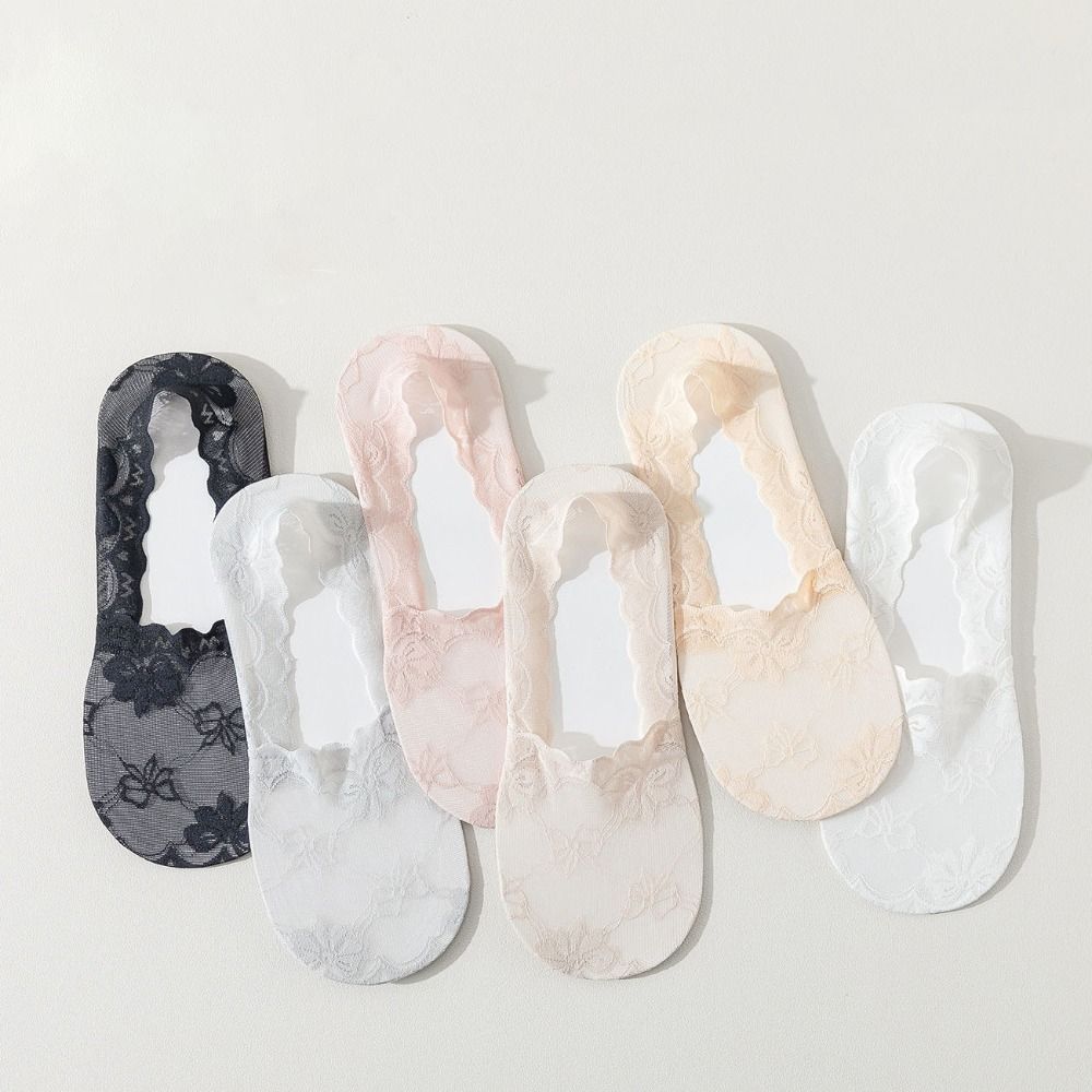 Soft Mesh Invisible Socks Cotton Boat Socks New Lace Socks