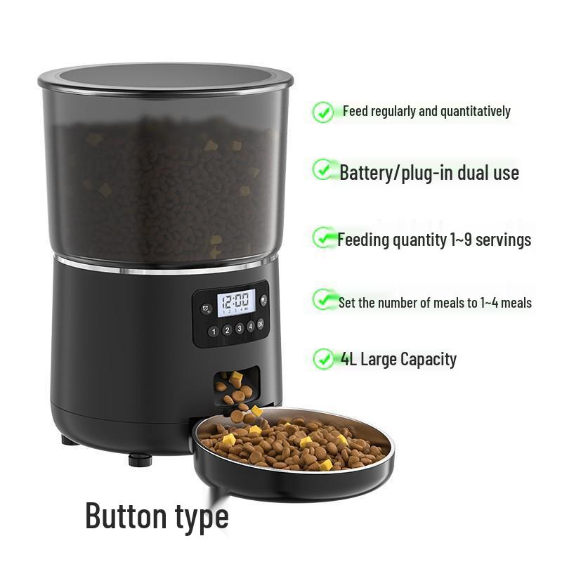 Smart Remote Pet Feeder with Timed & Quantitative Feeding