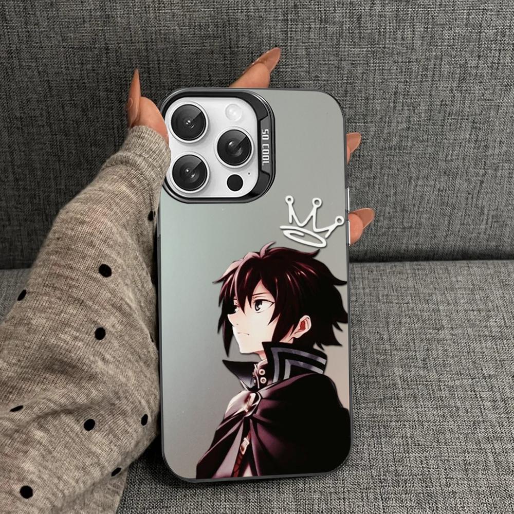 Anime Seraph of the end Yuichiro Hyakuya Phone Case For iPhone16 15 14 13 12 11 Pro Max X XR 8 7Plus Matte Shockproof Back Cover