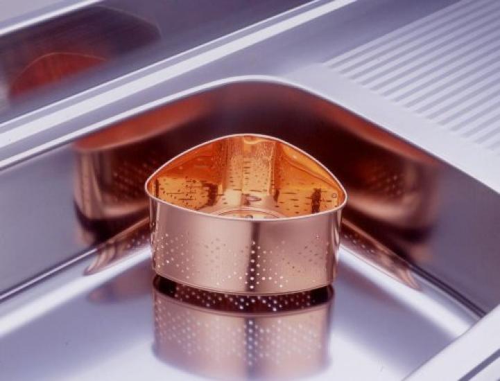 Takekoshi Pure Copper Mini Triangular Corner Plate,