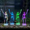 Scheletro Danzante Stampato in 3D Aeratore per Acquario Scheletro Dinamico in Plastica Decorazione di Halloween