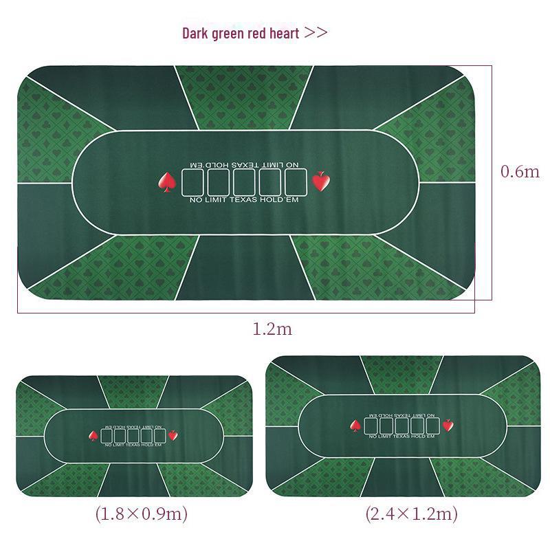 "Tappetino da scrivania da gioco in gomma personalizzabile per Texas Hold'em – Perfetto per Poker, Mouse, Tastiera, Uso in ufficio o E-sports."