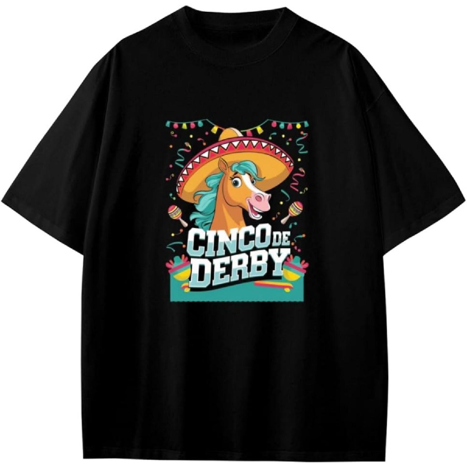 

Funny Cinco de Derby Horse Boys Girls Teens T-Shirt Anime Gift XXXXXL різнокольоровий