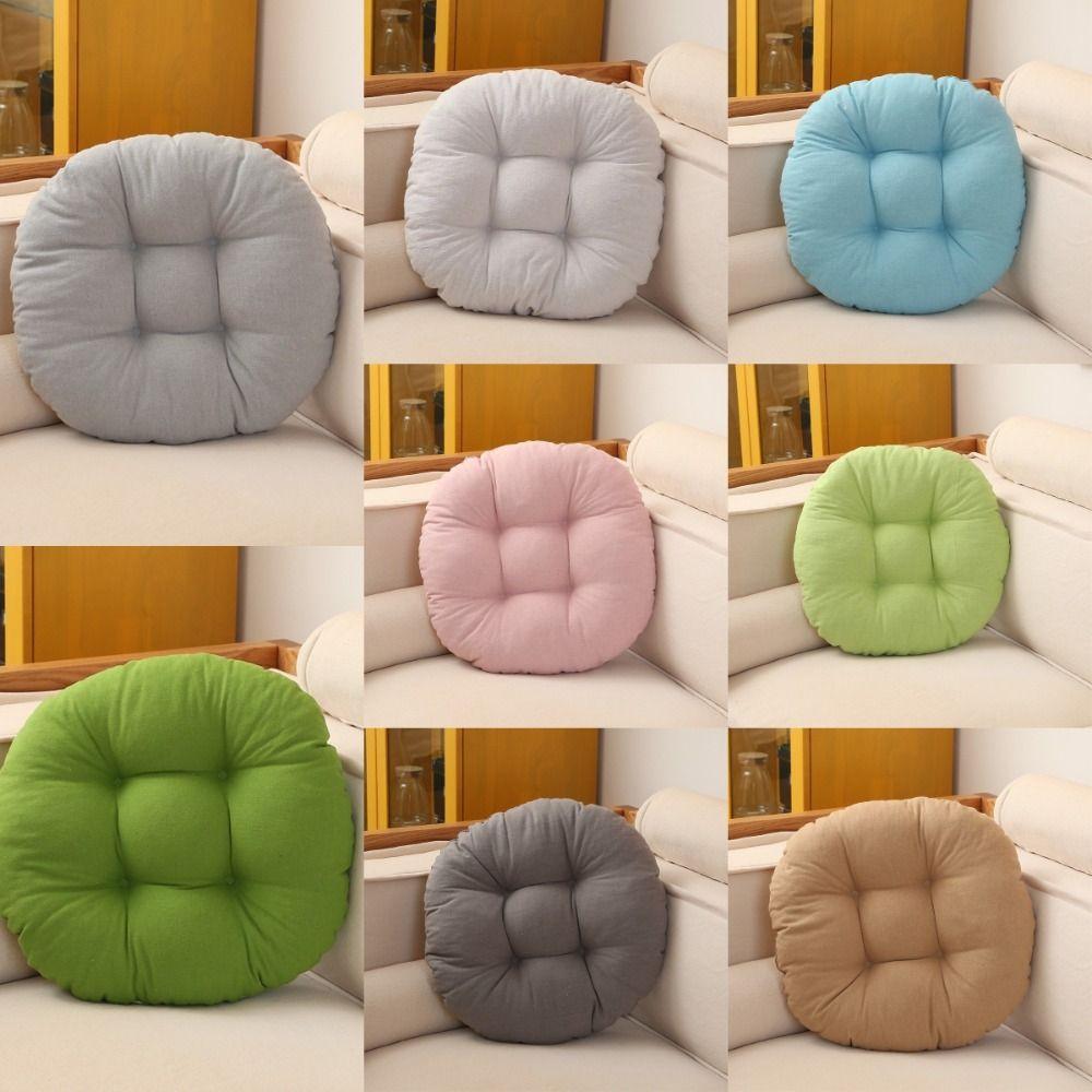 Warmth Plush Cushion 45cm Round Cushion New Thickened Cushion  Office Decor