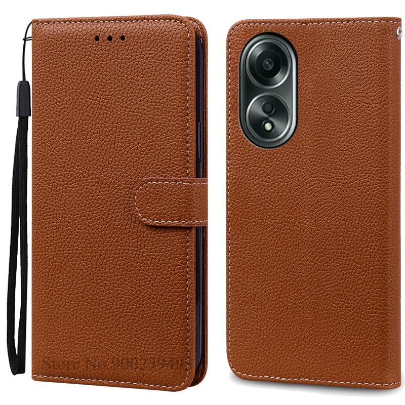 A58 A 58 Case For OPPO A58 Case Silicone Wallet Flip Leather Case For OPPO A58 4G Case Book Cover For OPPO A58 5G Phone Fundas